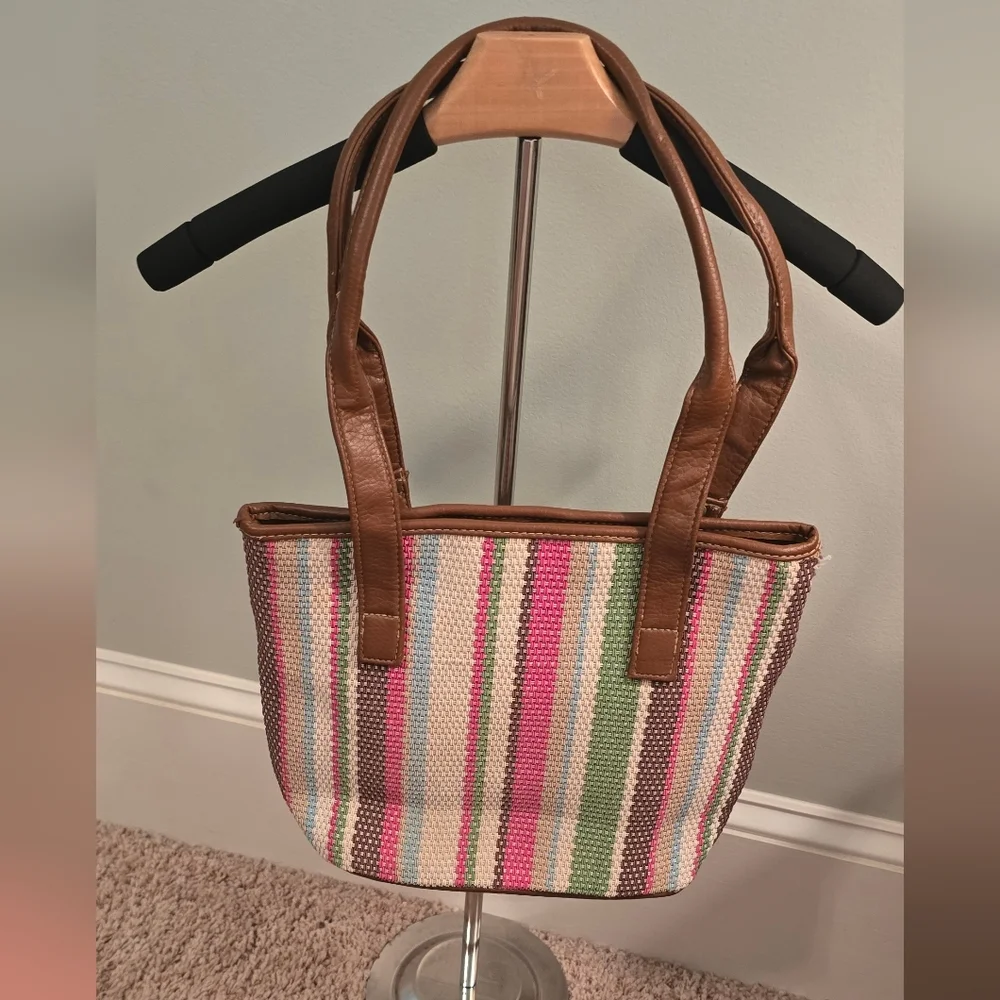Striped Multicolor Purse (1206) - Picture 1 of 6